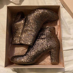 Bcbgeneration Bronze Glitter Ankle Boots